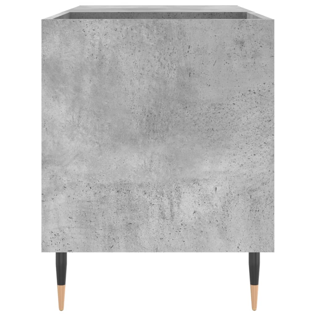 vidaXL Omarica za gramofonske plošče beton. siva 85x38x48 cm inž. les