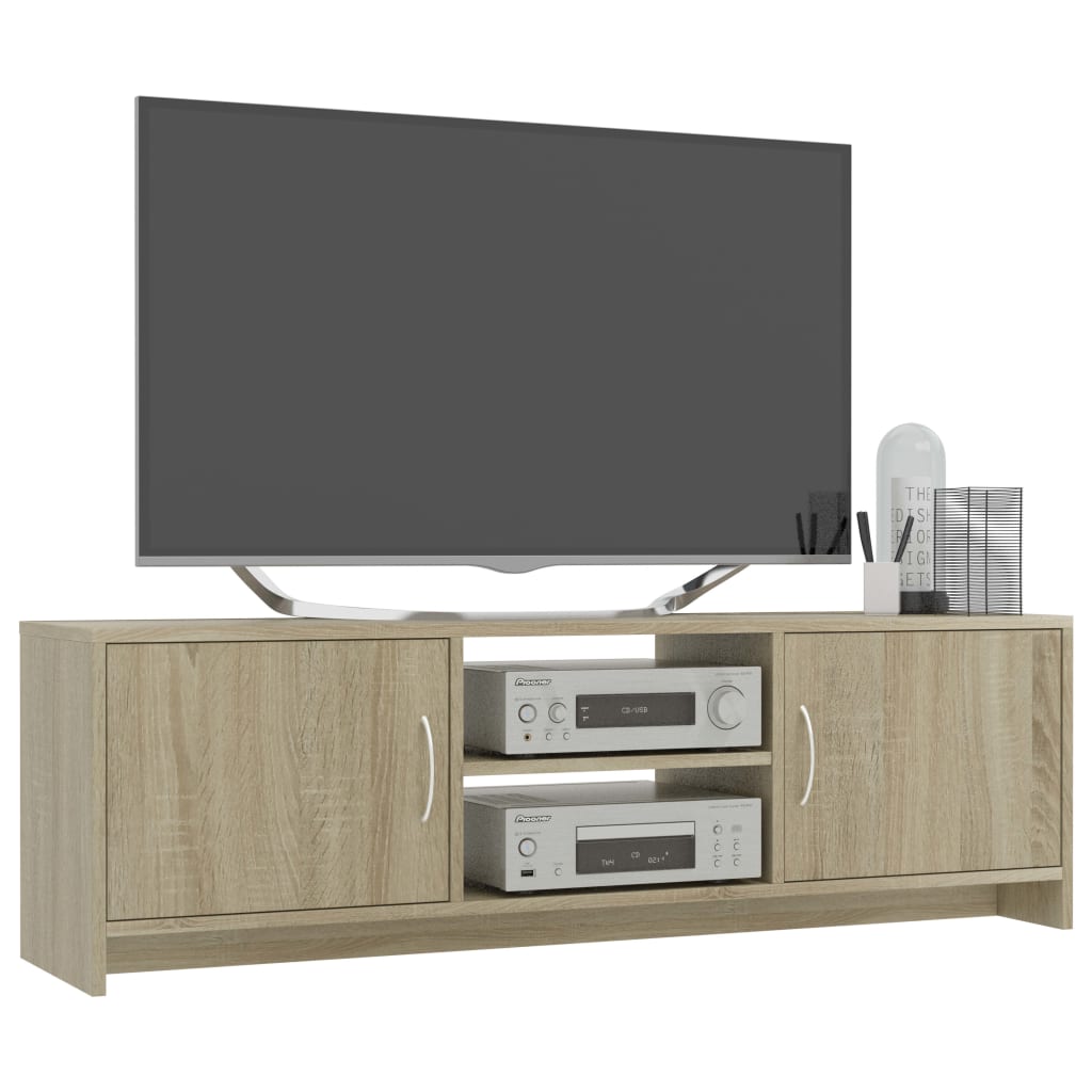 vidaXL TV omarica sonoma hrast 120x30x37,5 cm iverna plošča