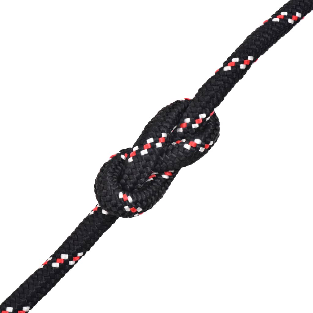 vidaXL Mornarska vrv polipropilen 10 mm 50 m črna