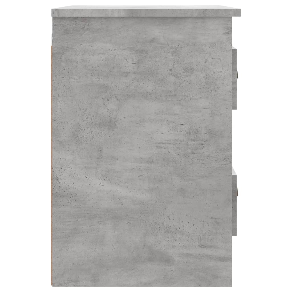 vidaXL Stenska nočna omarica betonsko siva 41,5x36x53 cm