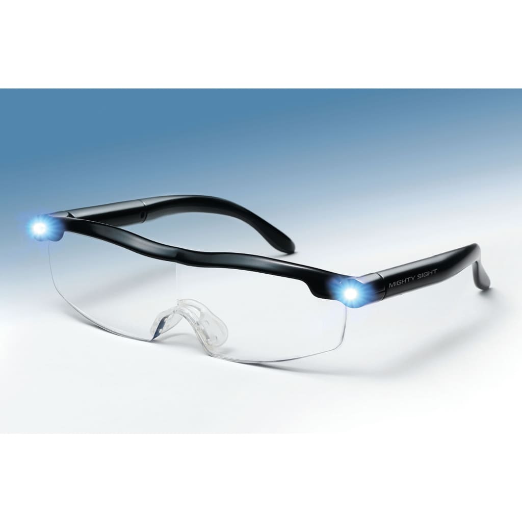 Ultra Vue LED povečevalna očala plastična črna