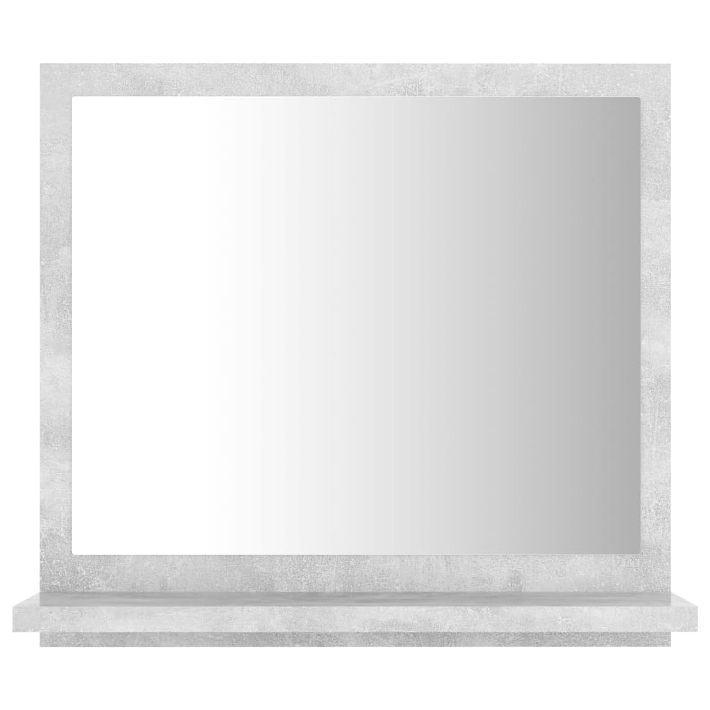 vidaXL Kopalniško ogledalo betonsko sivo 40x10,5x37 cm iverna plošča