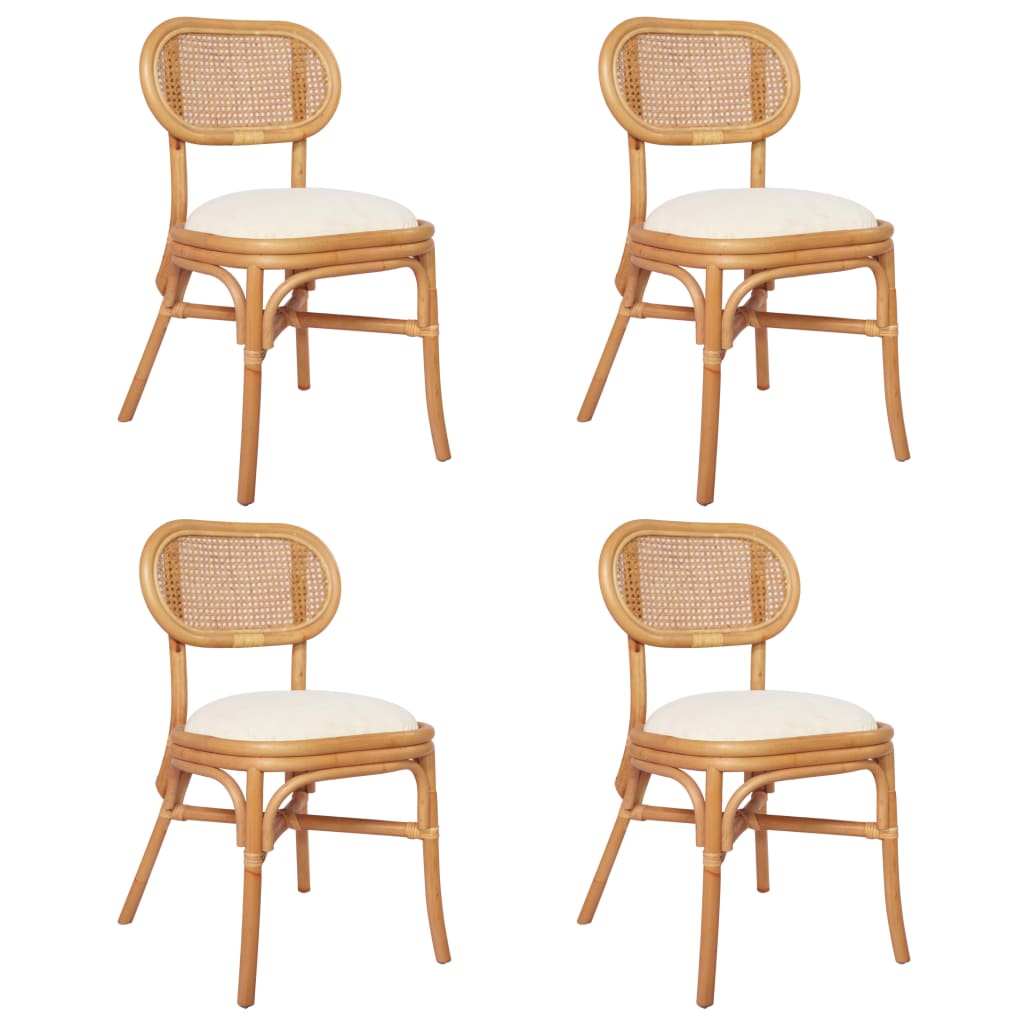 vidaXL Jedilni stoli 4 kosi platno
