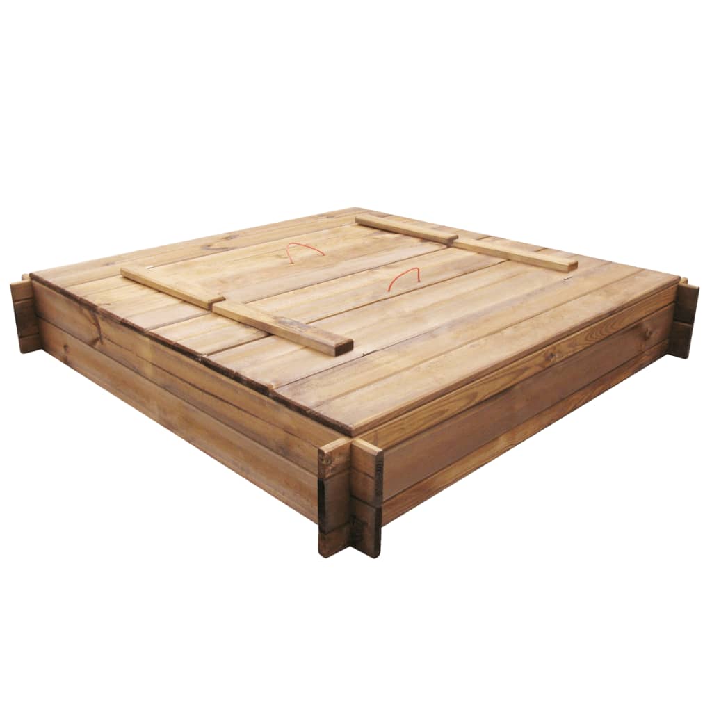 vidaXL Peskovnik iz impregniranega lesa kvadraten