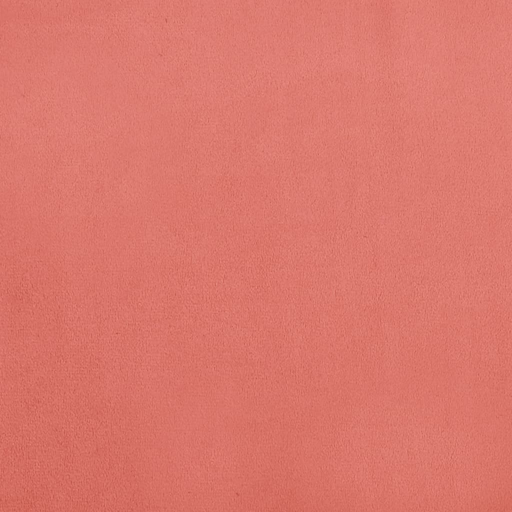 vidaXL Stolček za noge roza 45x29,5x35 cm žamet