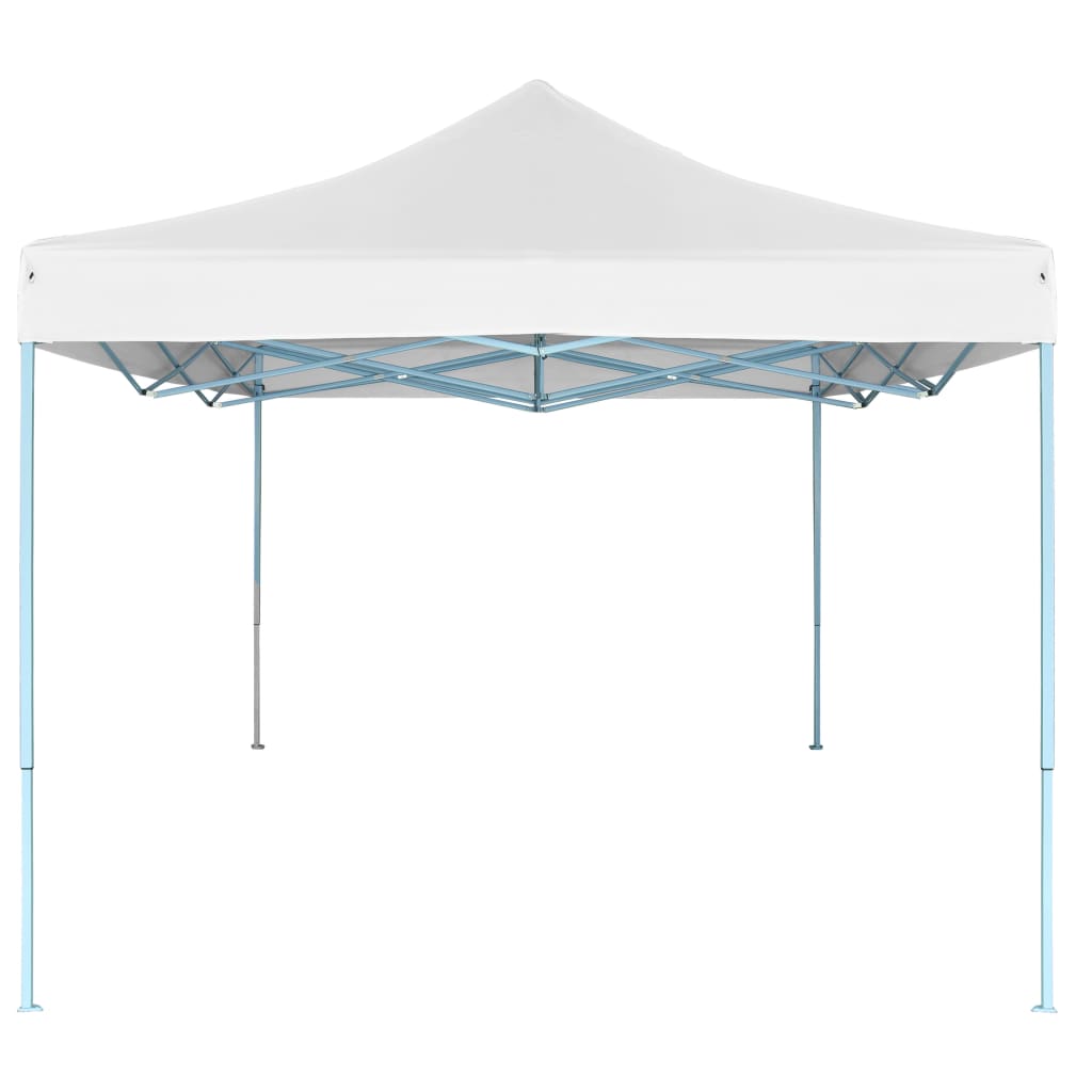 vidaXL Zložljiv vrtni šotor 3x4,5 m bel