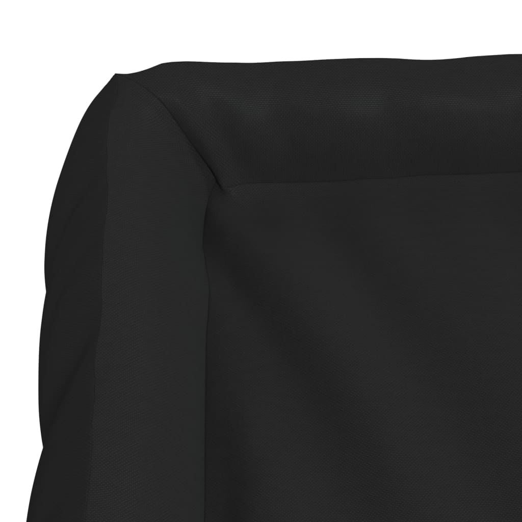 vidaXL Pasje ležišče z blazinami črno 75x58x18 cm tkanina Oxford