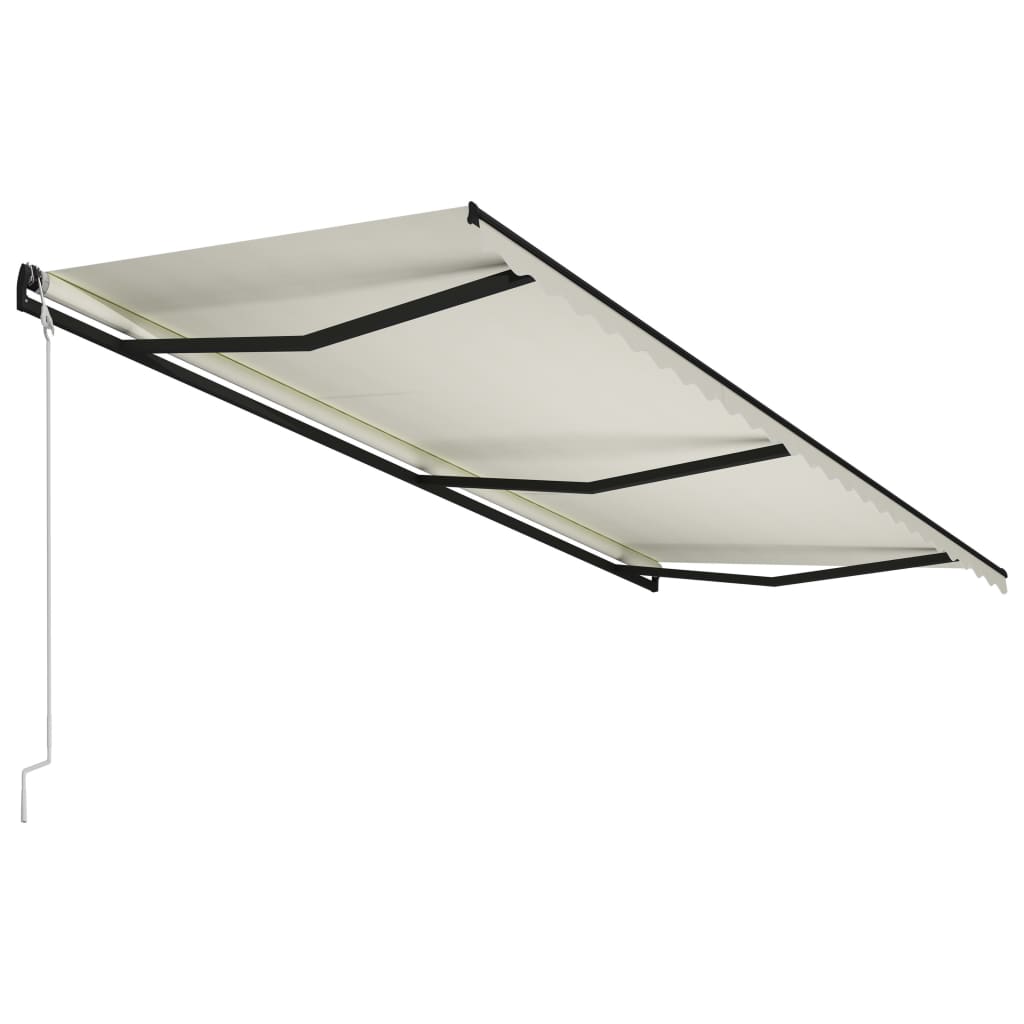 vidaXL Avtomatsko zložljiva tenda 600x300 cm krem