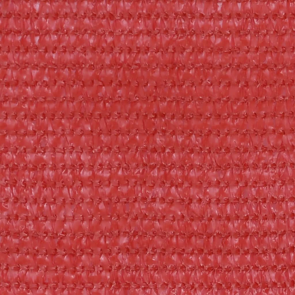 vidaXL Balkonsko platno rdeče 120x500 cm HDPE