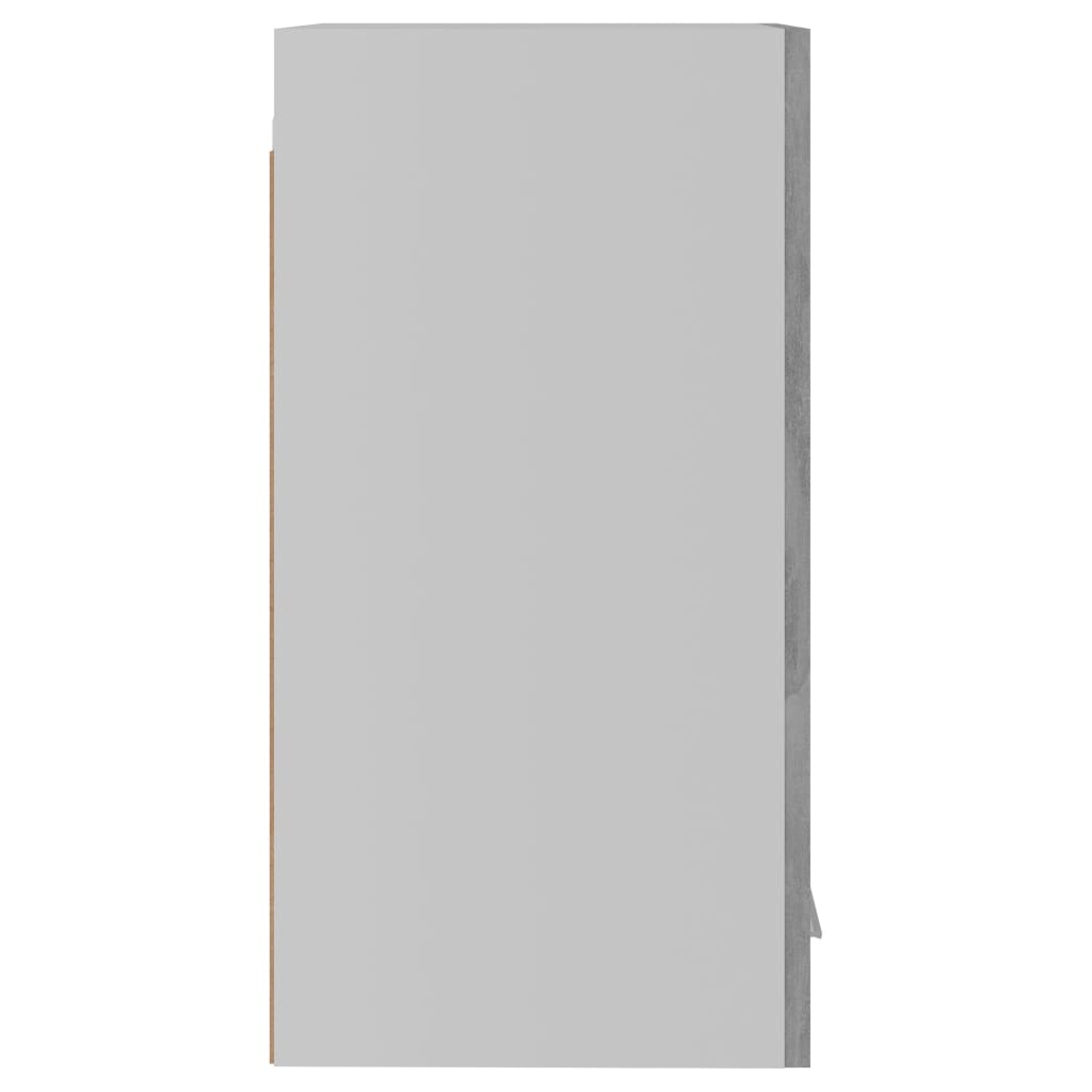 vidaXL Viseča omarica betonsko siva 29,5x31x60 cm iverna plošča