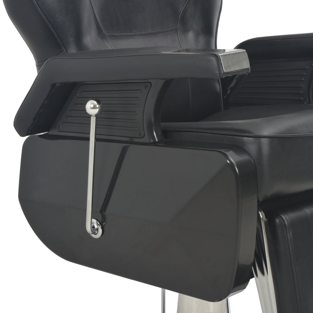 vidaXL Frizerski stol iz umetnega usnja 72x68x98 cm črn