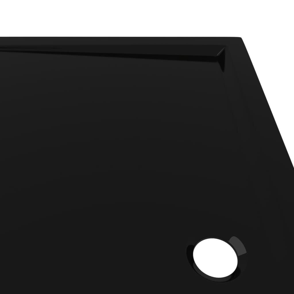 vidaXL Pravokotna ABS tuš kad črna 70x120 cm