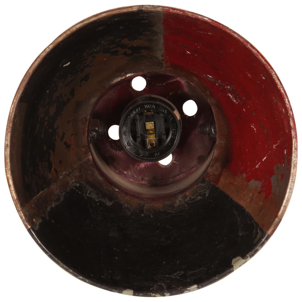 vidaXL Stenska industrijska svetilka večbarvna okrogla E27