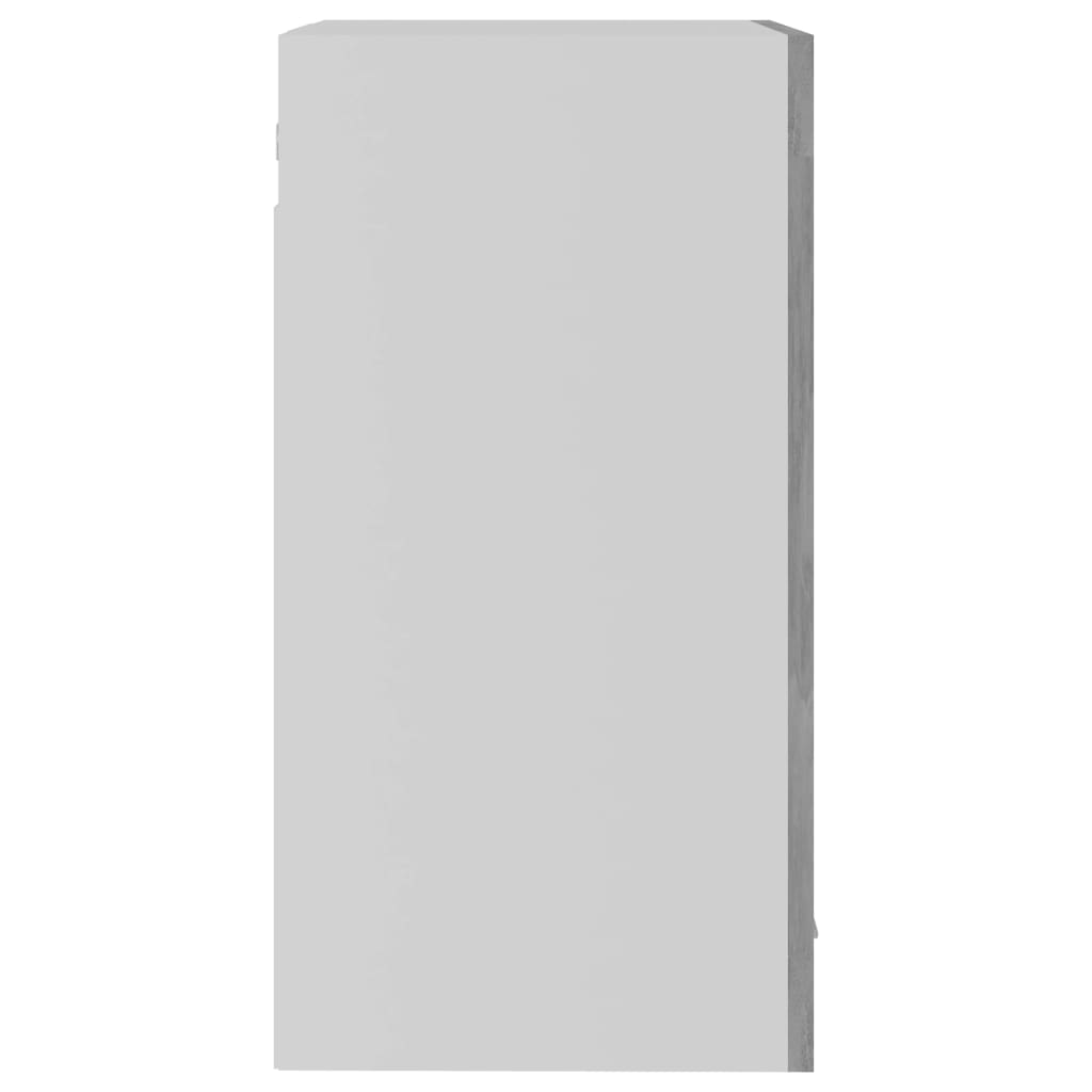 vidaXL Viseča steklena omarica betonsko siva 40x31x60 cm iverna pl.