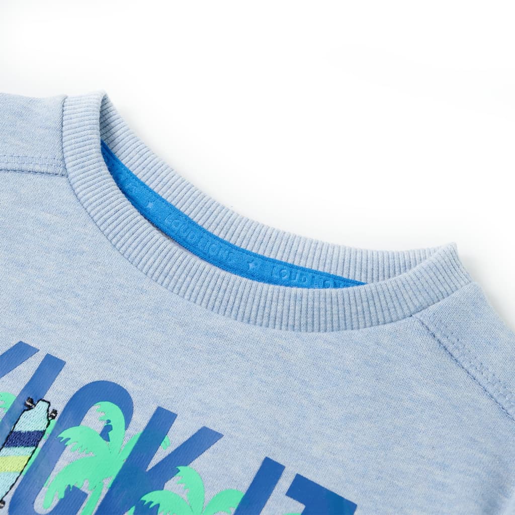 Otroški pulover nežno modra melange 92
