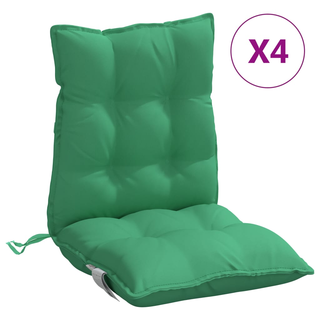 vidaXL Blazina za stol 4 kosi zelena oxford tkanina