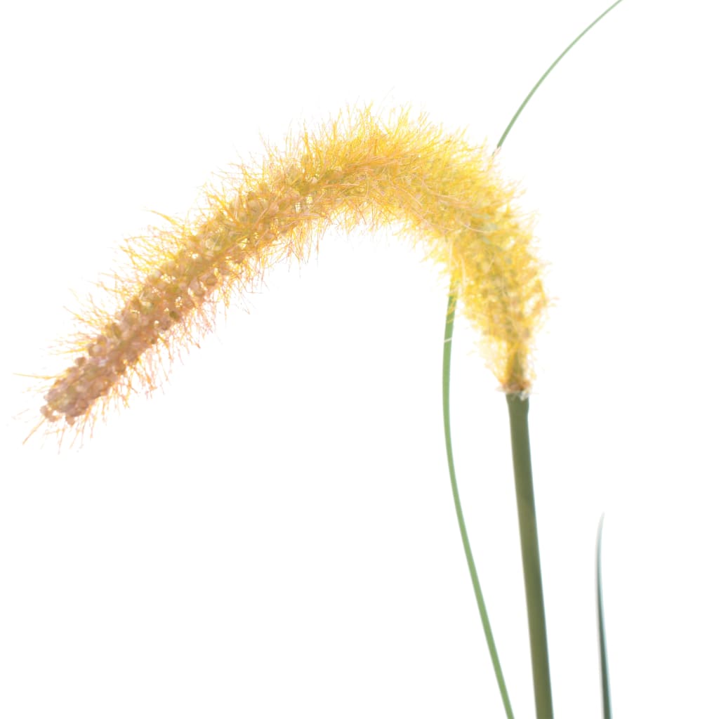vidaXL Umetna rastlina trava s širokolistnim rogozom 135 cm