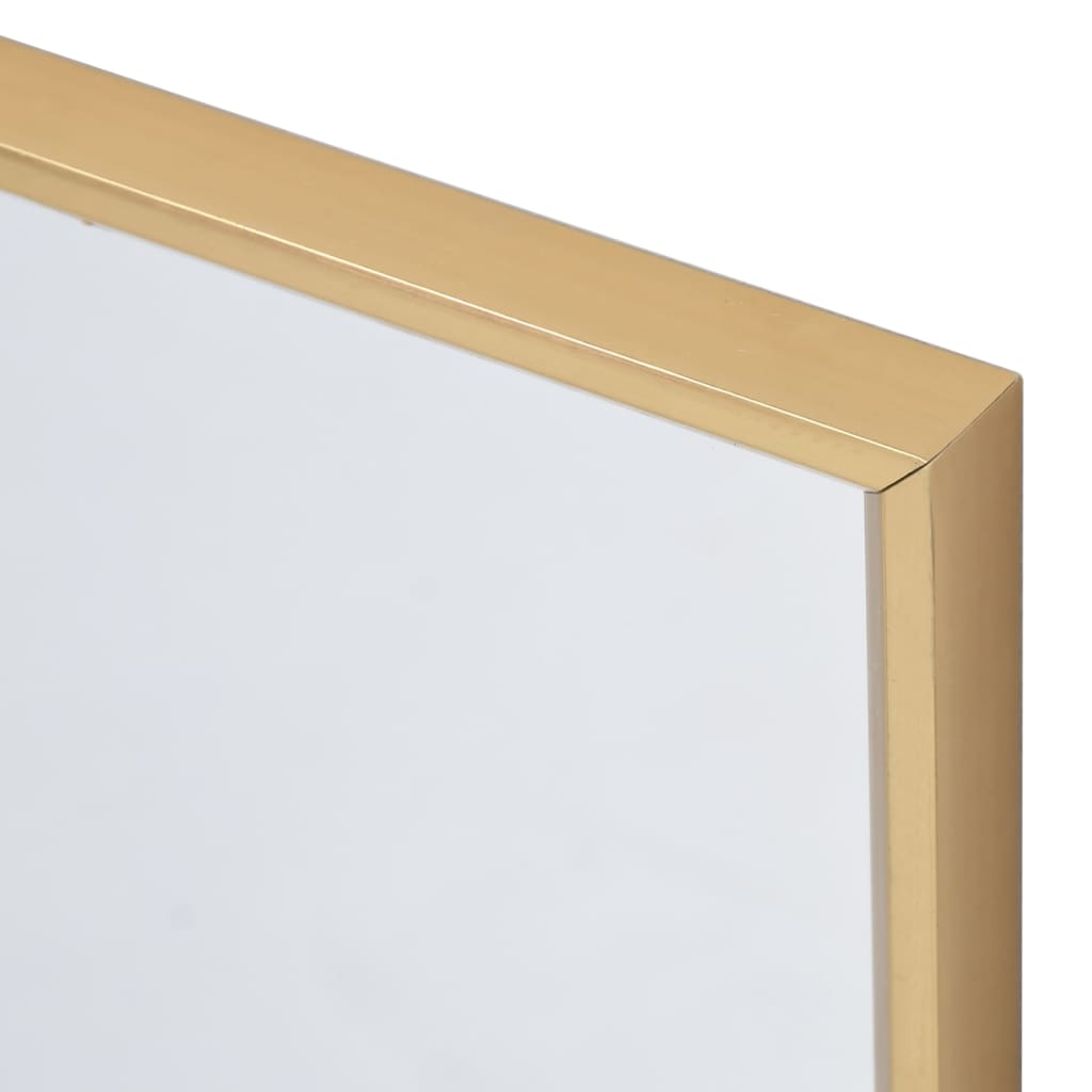 vidaXL Ogledalo zlato 50x50 cm