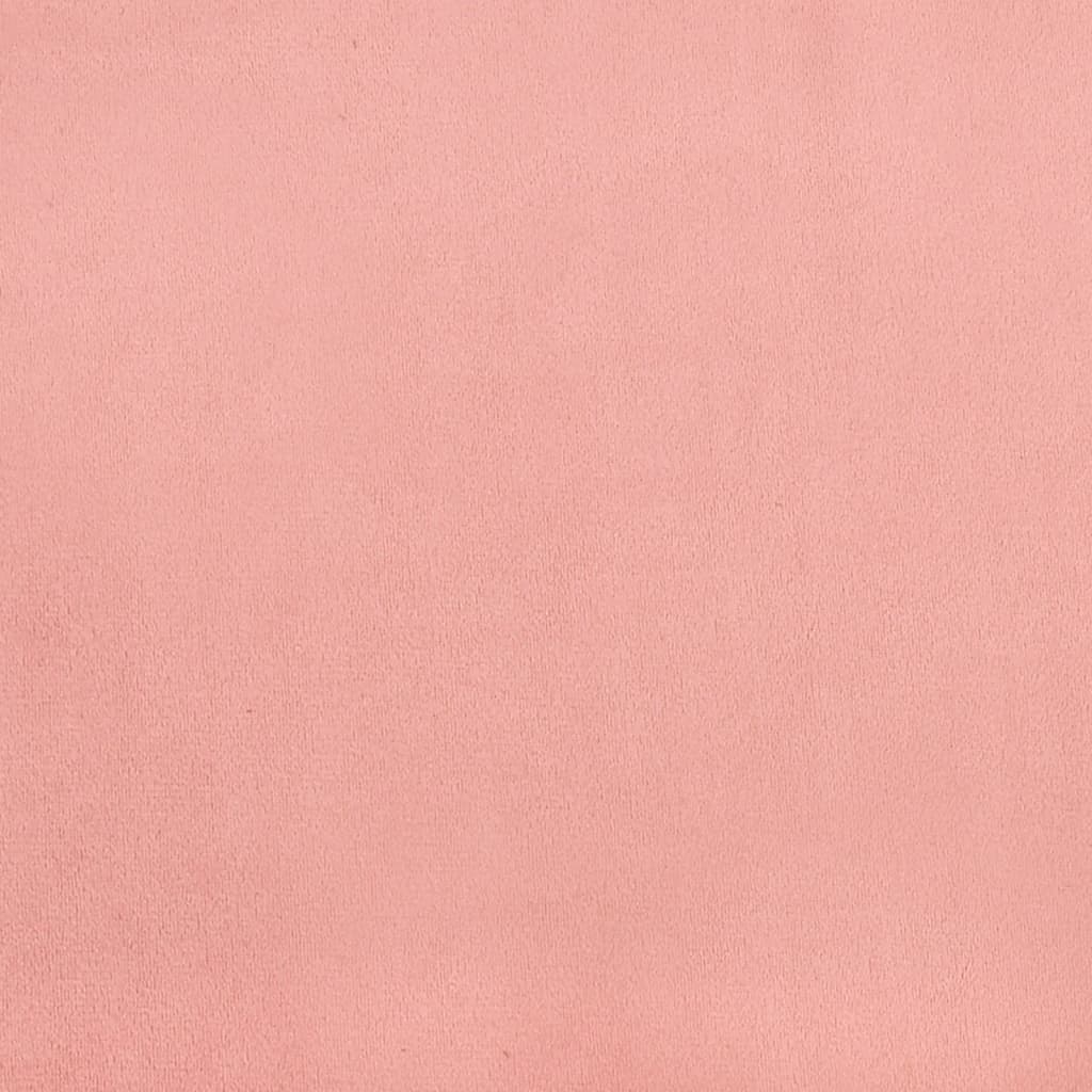 vidaXL Posteljni okvir roza 180x200 cm žamet