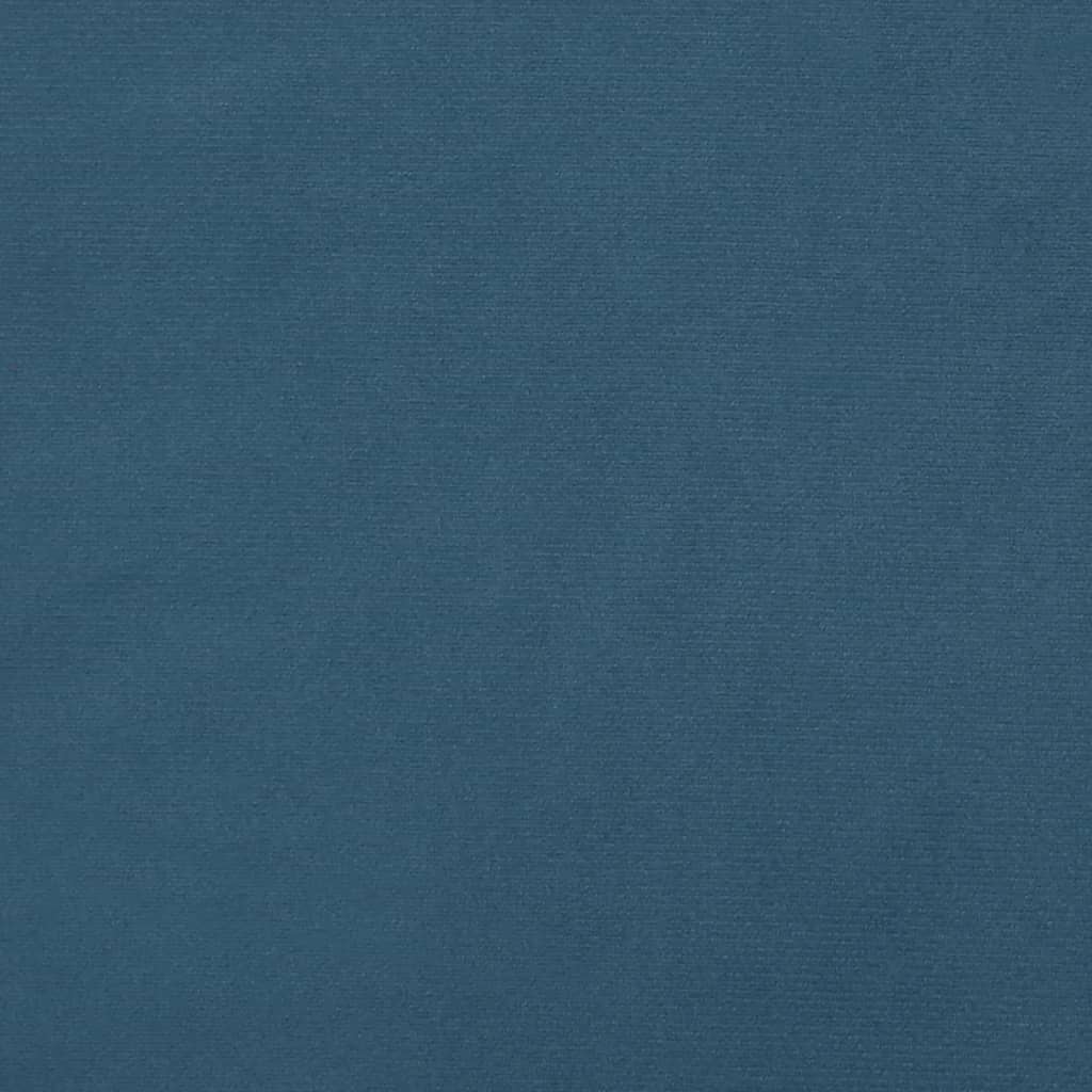 vidaXL Posteljno vzglavje 2 kosa temno modro 90x5x78/88 cm žamet