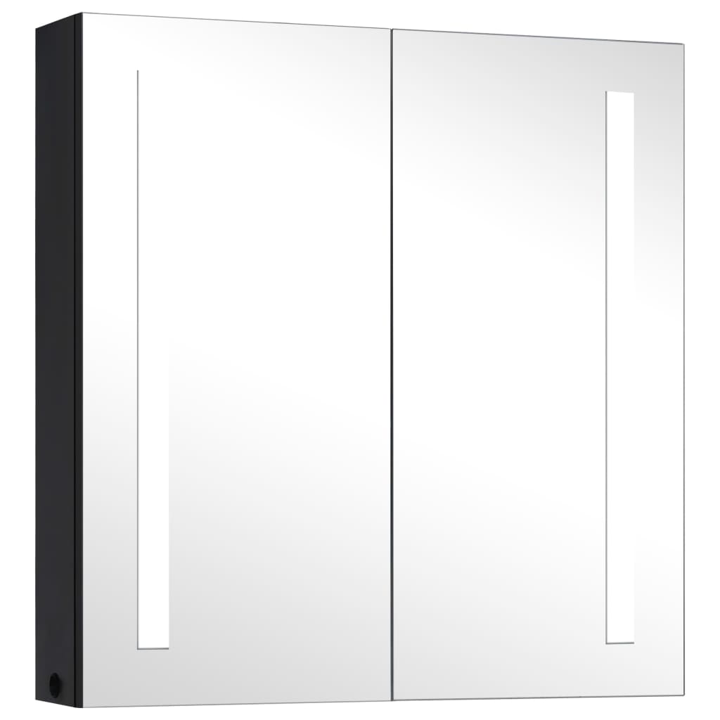 vidaXL LED kopalniška omarica z ogledalom 62x14x60 cm