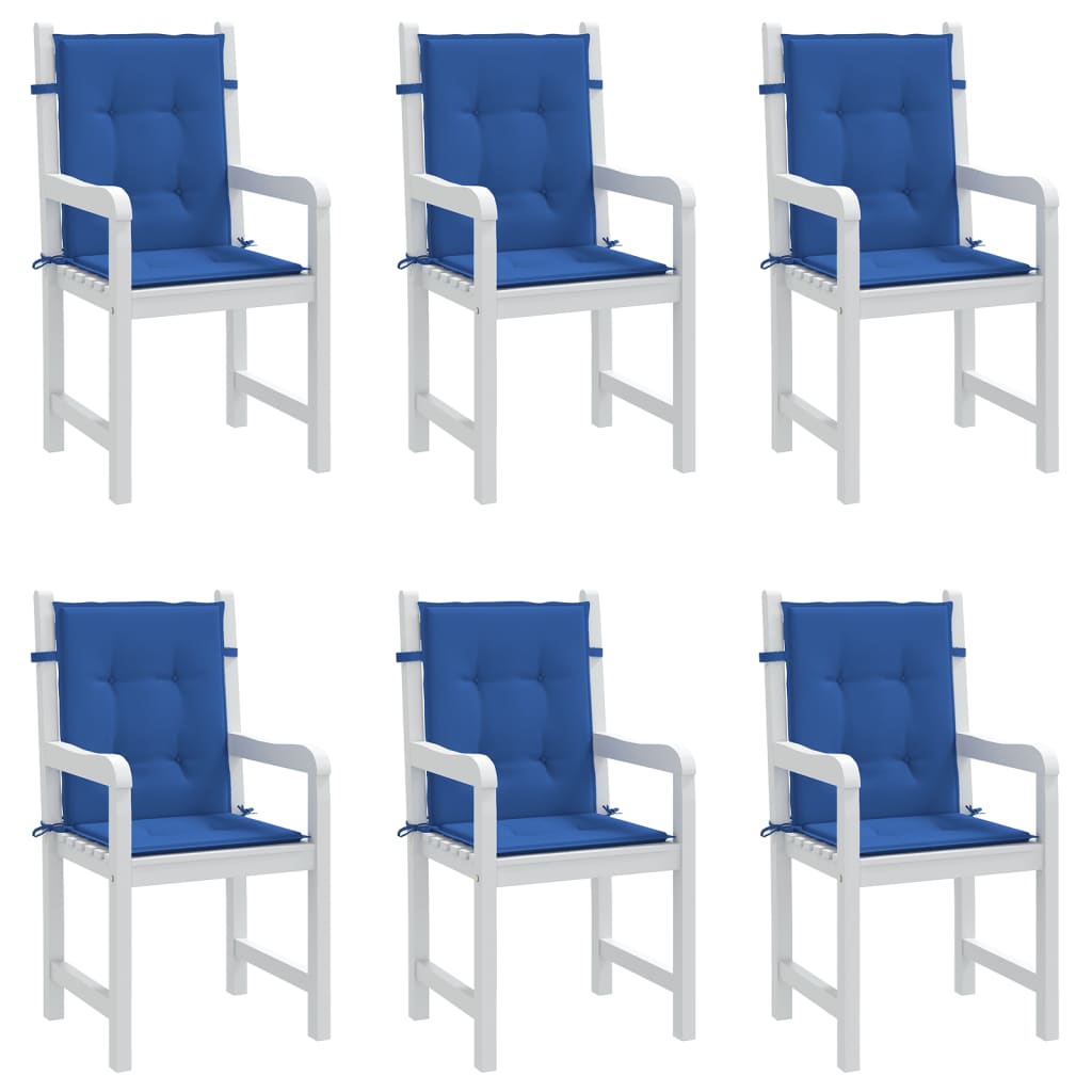 vidaXL Blazine za vrtne stole 6 kosov kraljevsko modre 100x50x3 cm