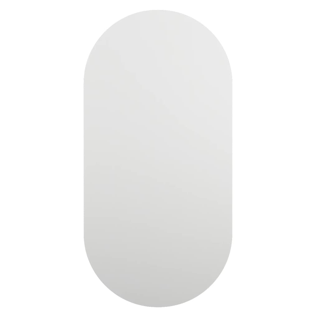 vidaXL Ogledalo z LED lučkami 60x30 cm stekleno ovalno