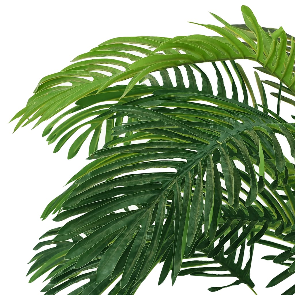 vidaXL Umetna palma cikas z loncem 140 cm zelena