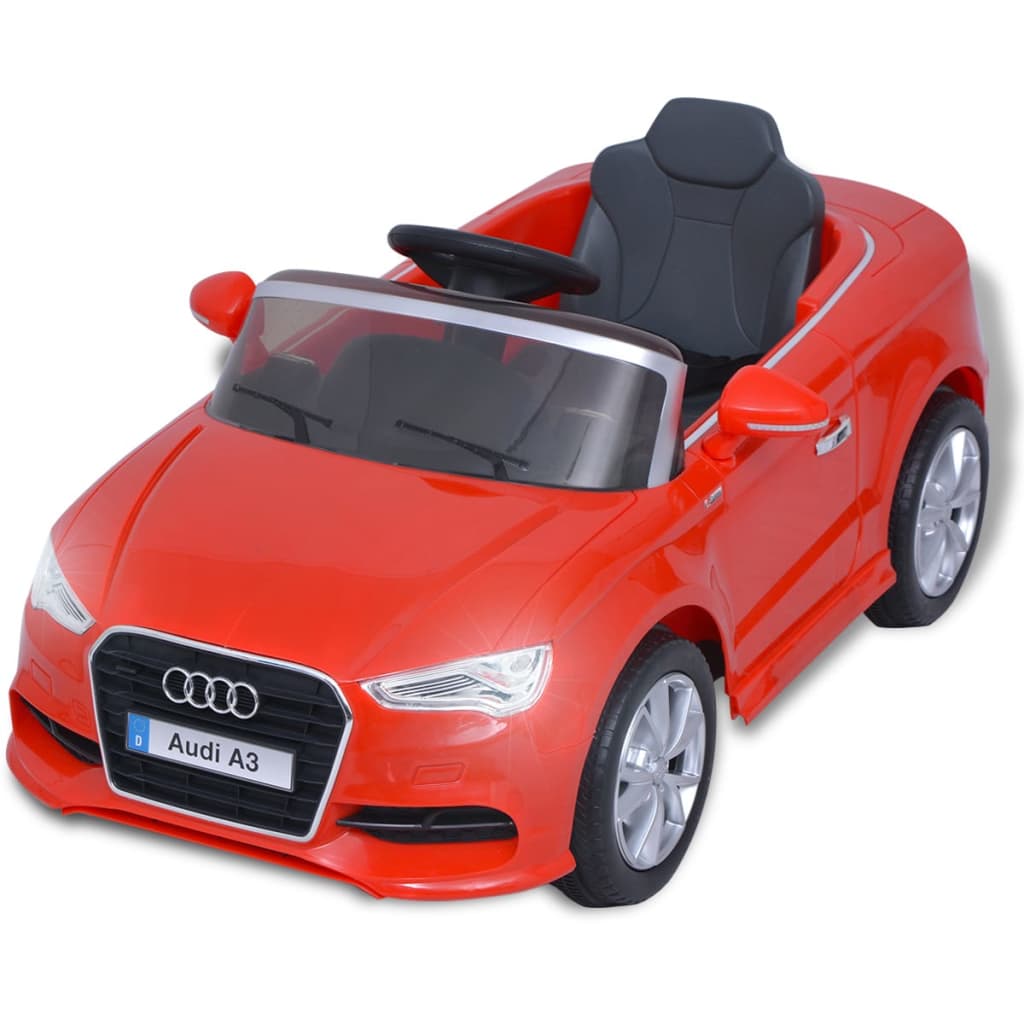 vidaXL Električni Otroški Avto z Daljincem Audi A3 Rdeče Barve