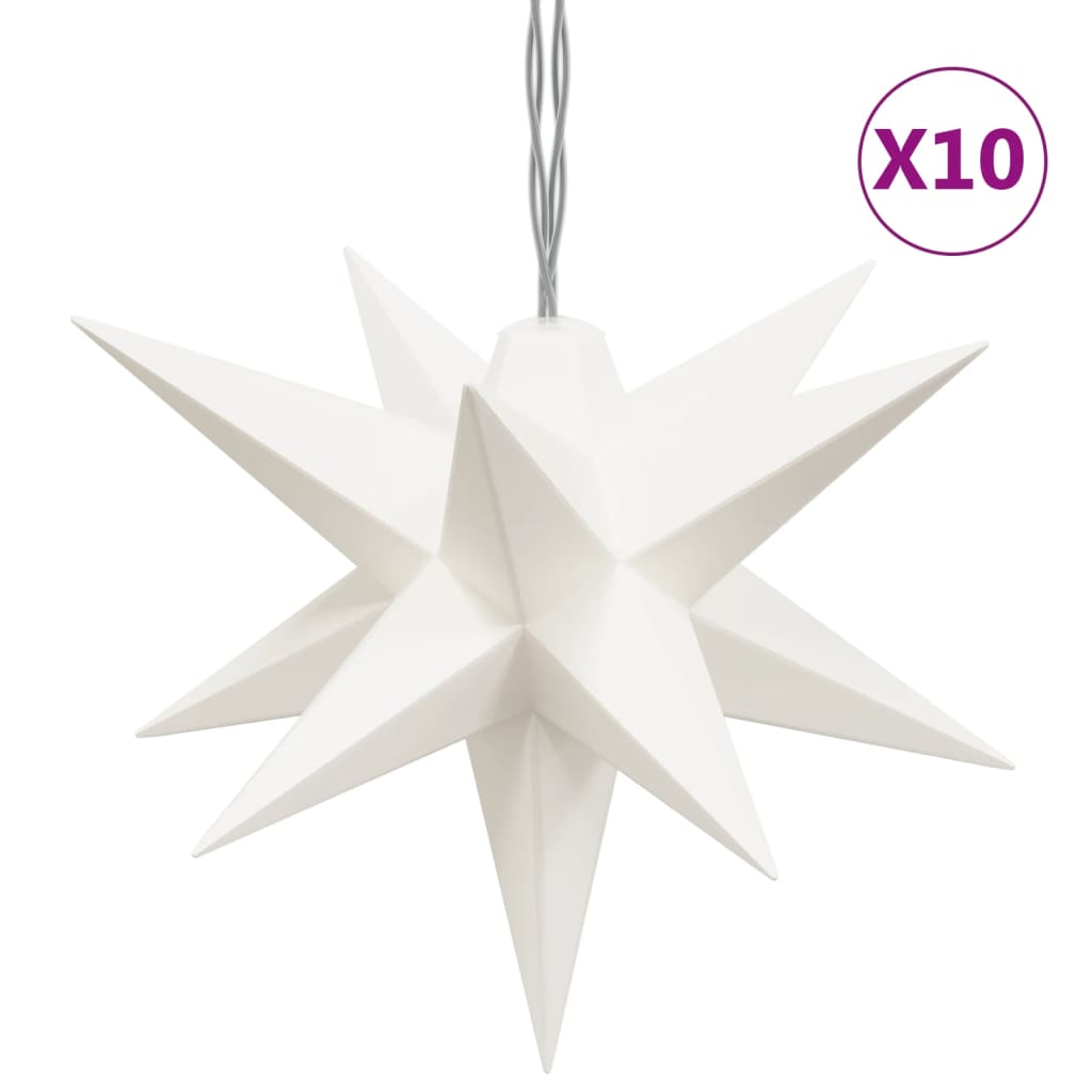 vidaXL Božična svetilka 10 LED bela 10 cm