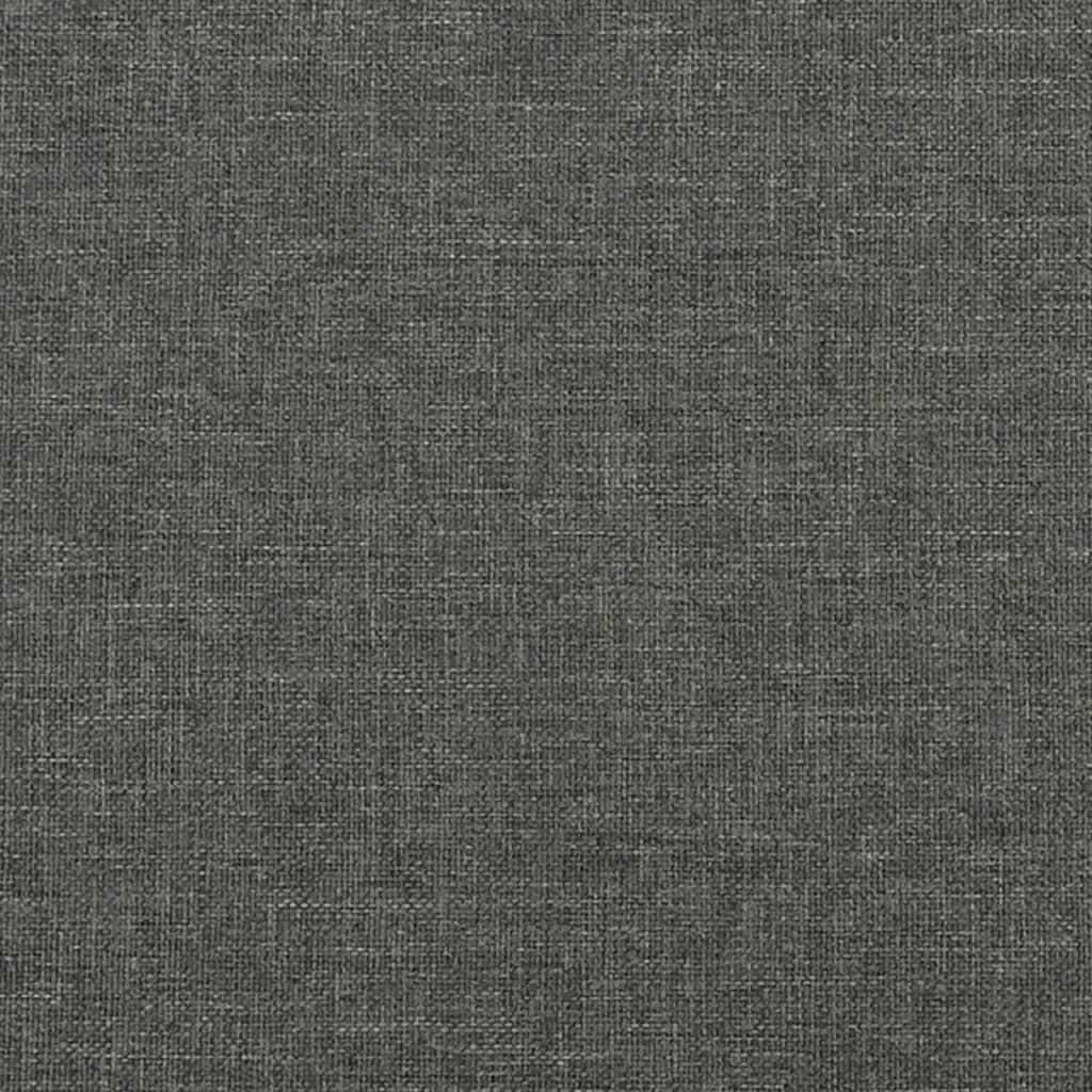 vidaXL Posteljni okvir z vzglavjem temno siv 80x200 cm blago