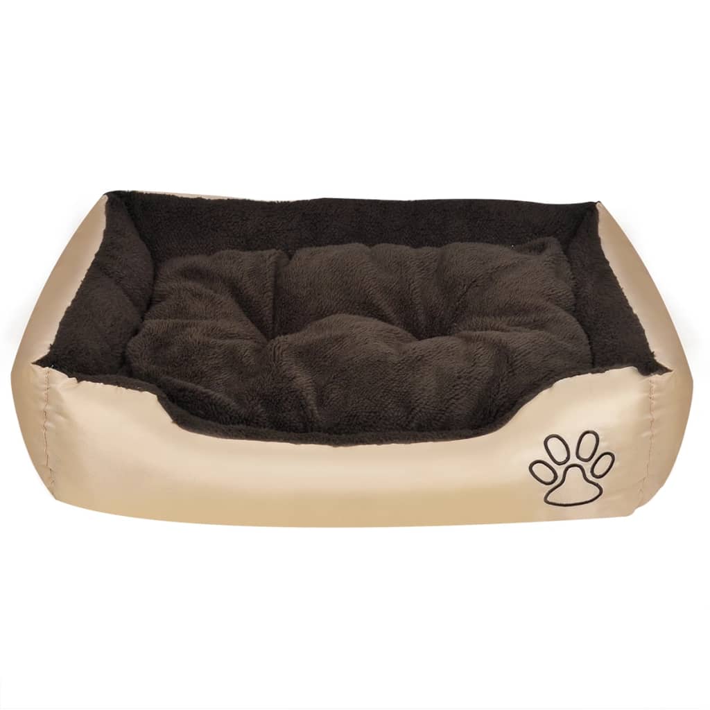 vidaXL Topla pasja postelja s podloženo blazino M