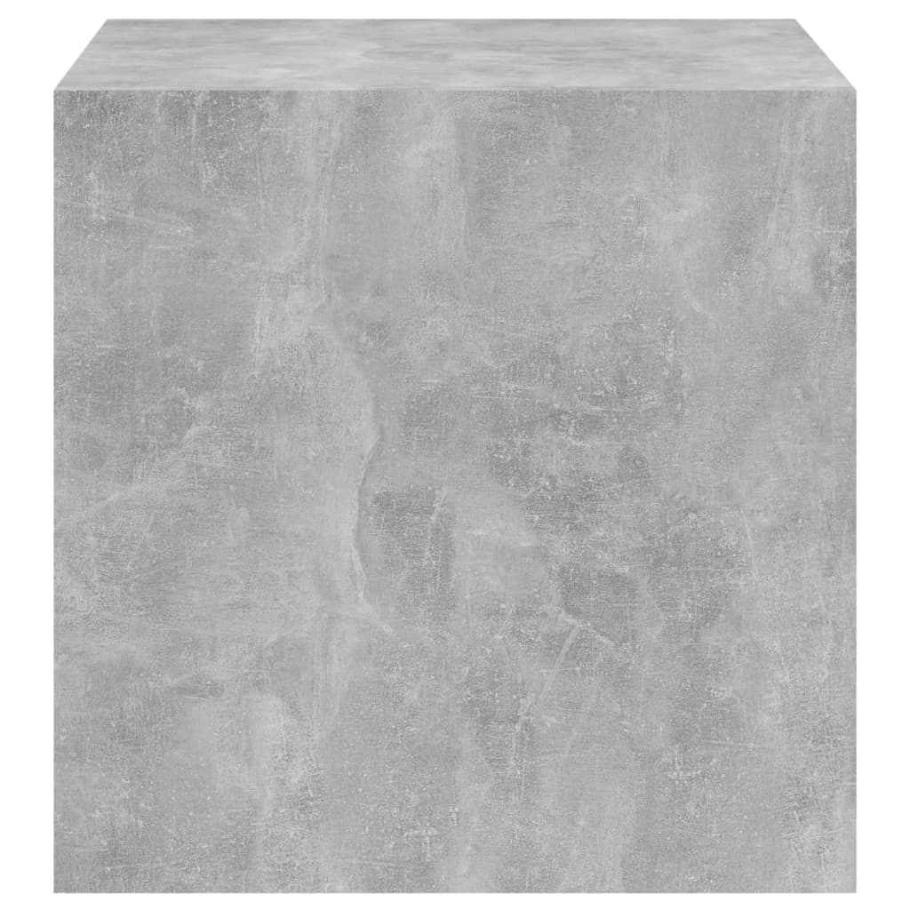 vidaXL Stenske omarice 4 kosi betonsko sive 37x37x37 cm iverna plošča