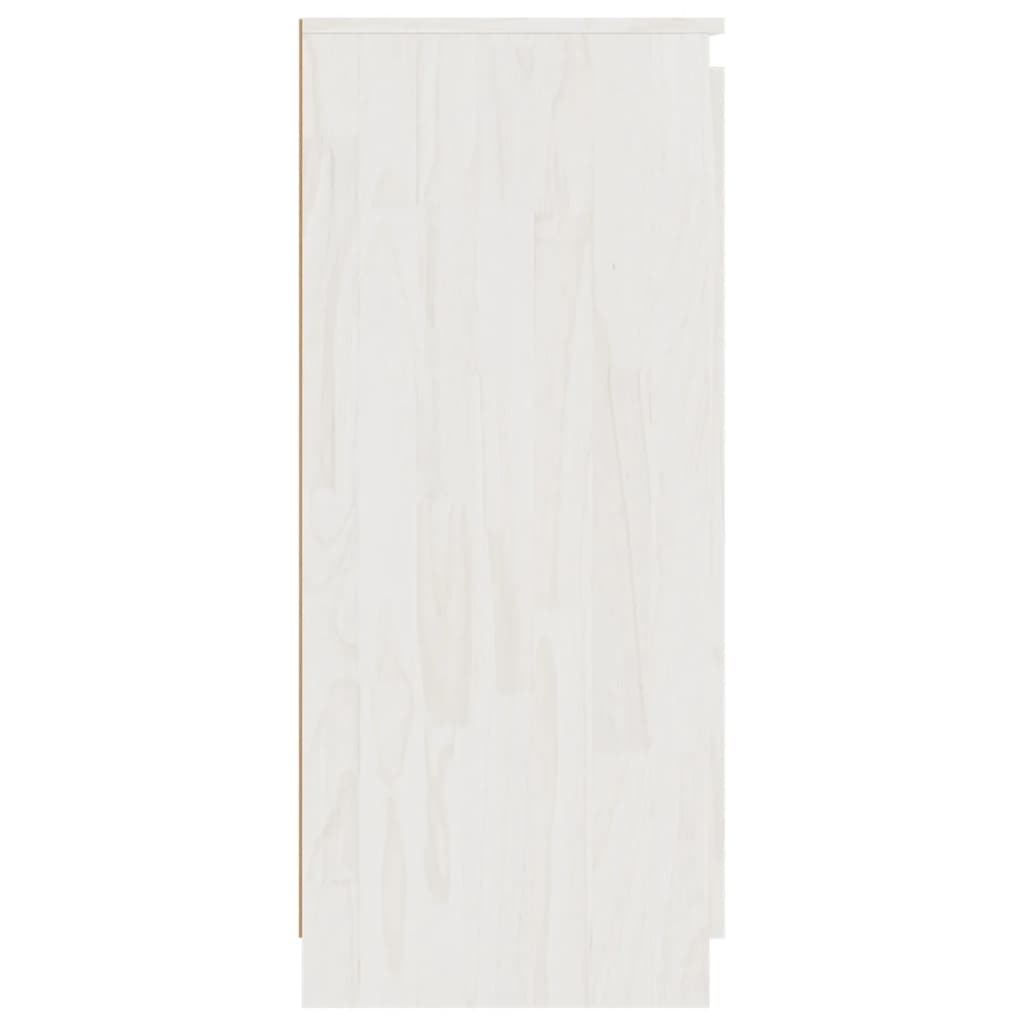 vidaXL Komoda bela 60x36x84 cm trdna borovina