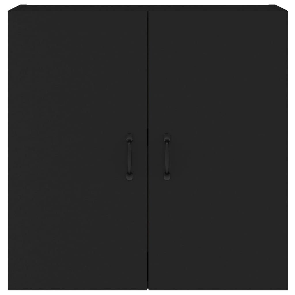 vidaXL Stenska omarica črna 60x31x60 cm inženirski les