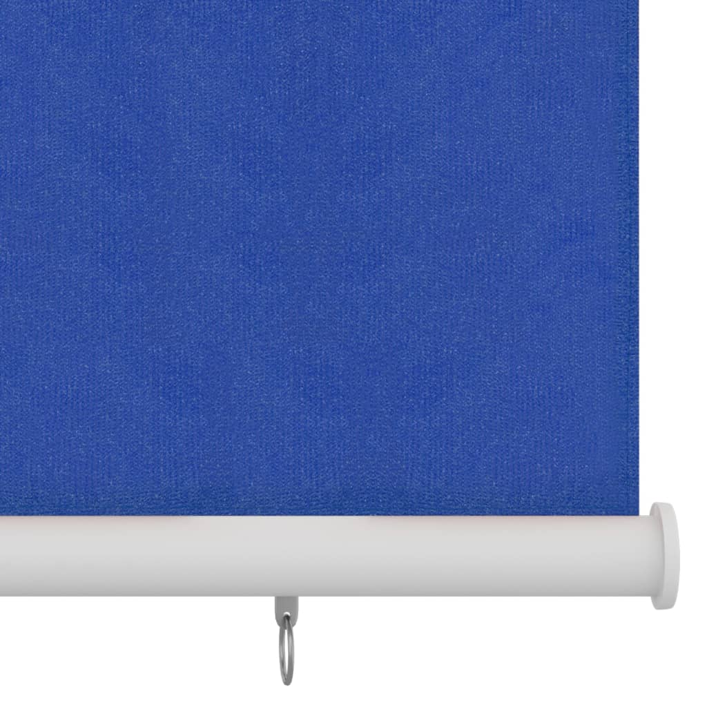 vidaXL Zunanje rolo senčilo 100x140 cm modro HDPE