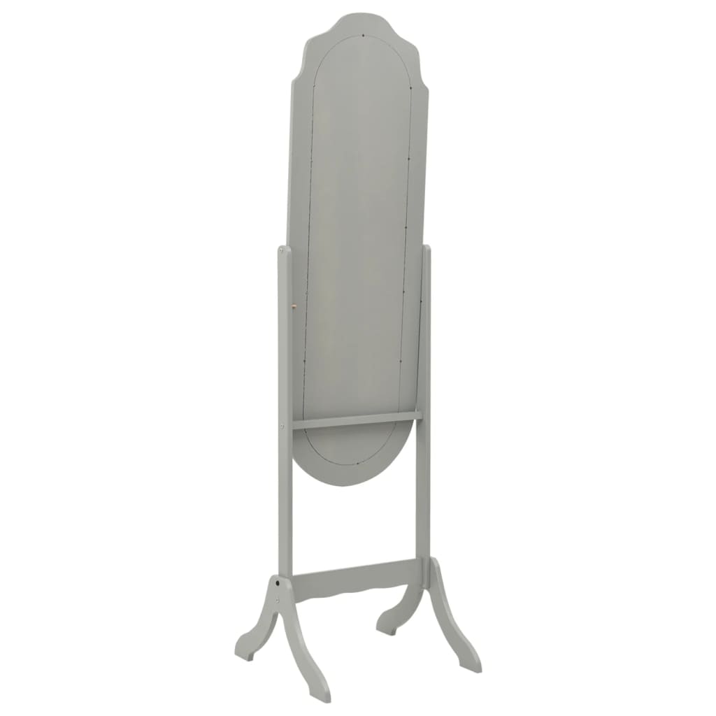 vidaXL Prostostoječe ogledalo sivo 46x48x164 cm