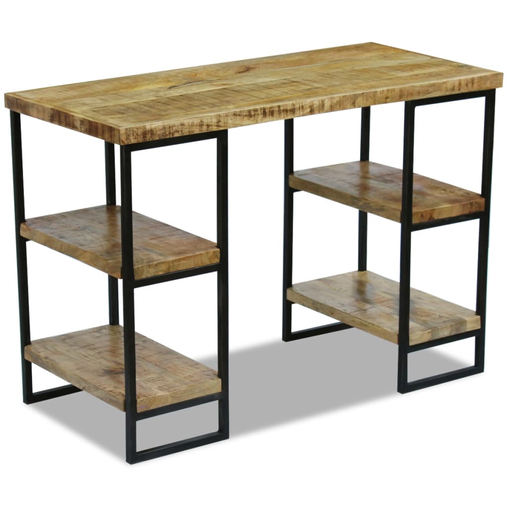 vidaXL Pisarniška miza iz mangovega lesa 110x50x76 cm