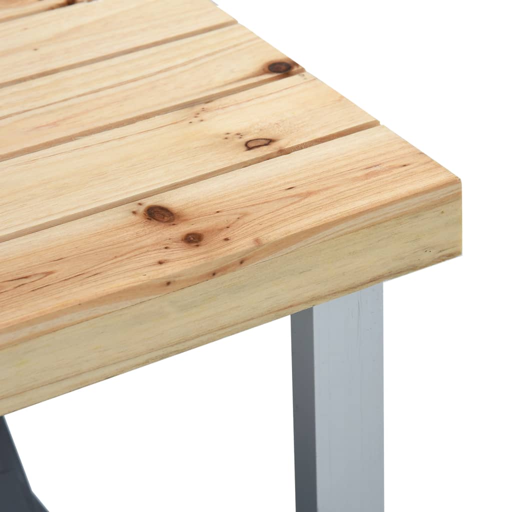vidaXL Zložljiva miza za kampiranje s 4 sedeži jeklo aluminij