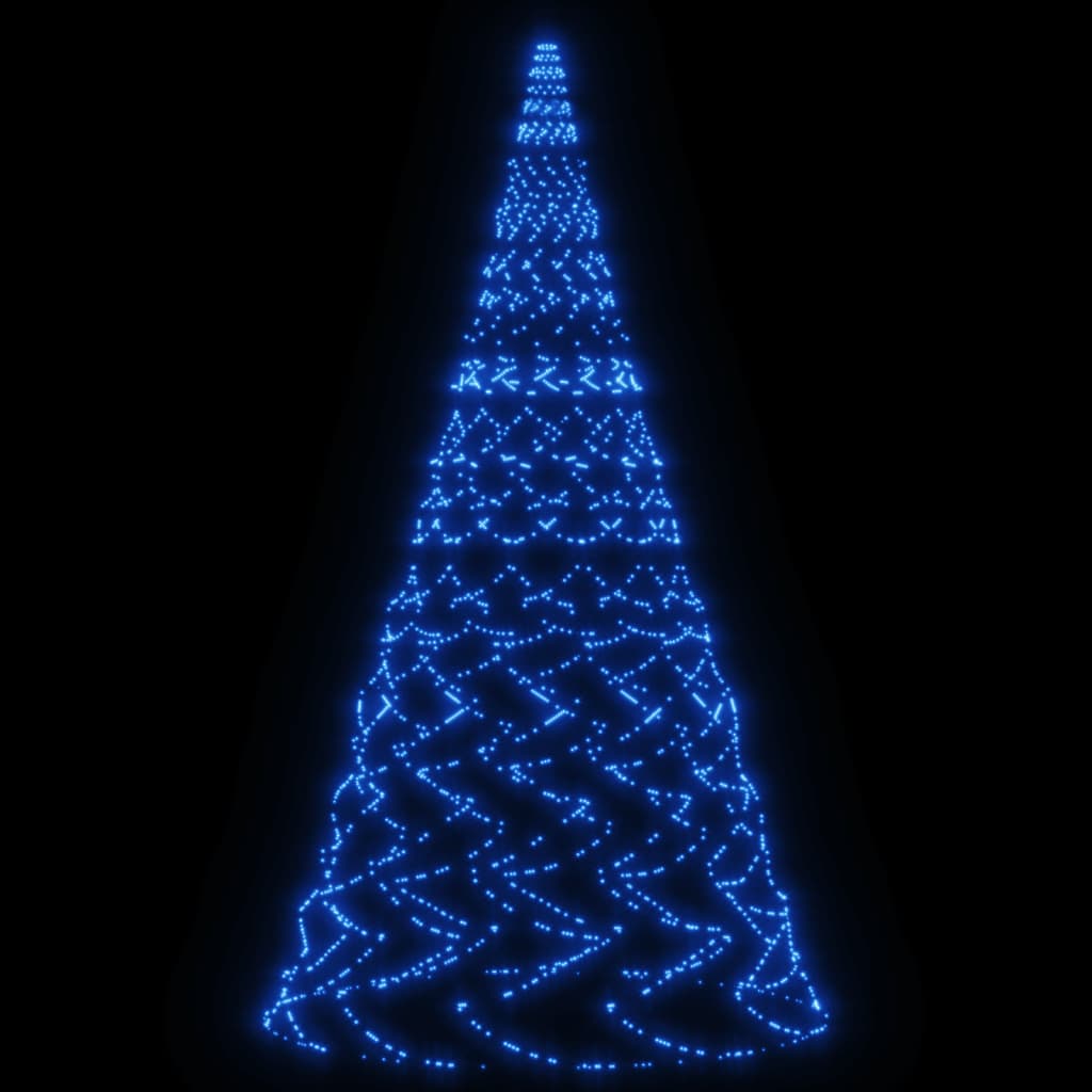 vidaXL Novoletna jelka iz 3000 modrih LED lučk 800 cm