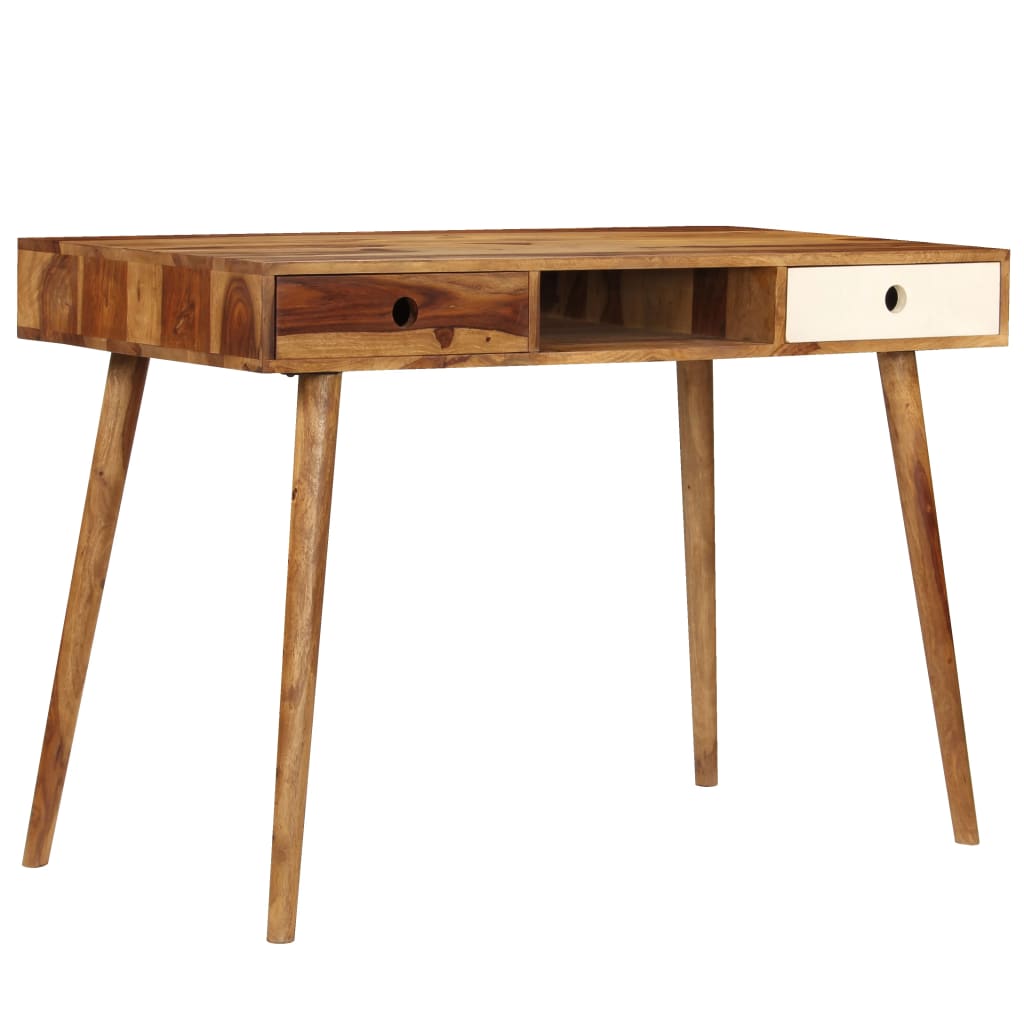 vidaXL Pisalna miza iz trdnega palisandra 110x55x76 cm