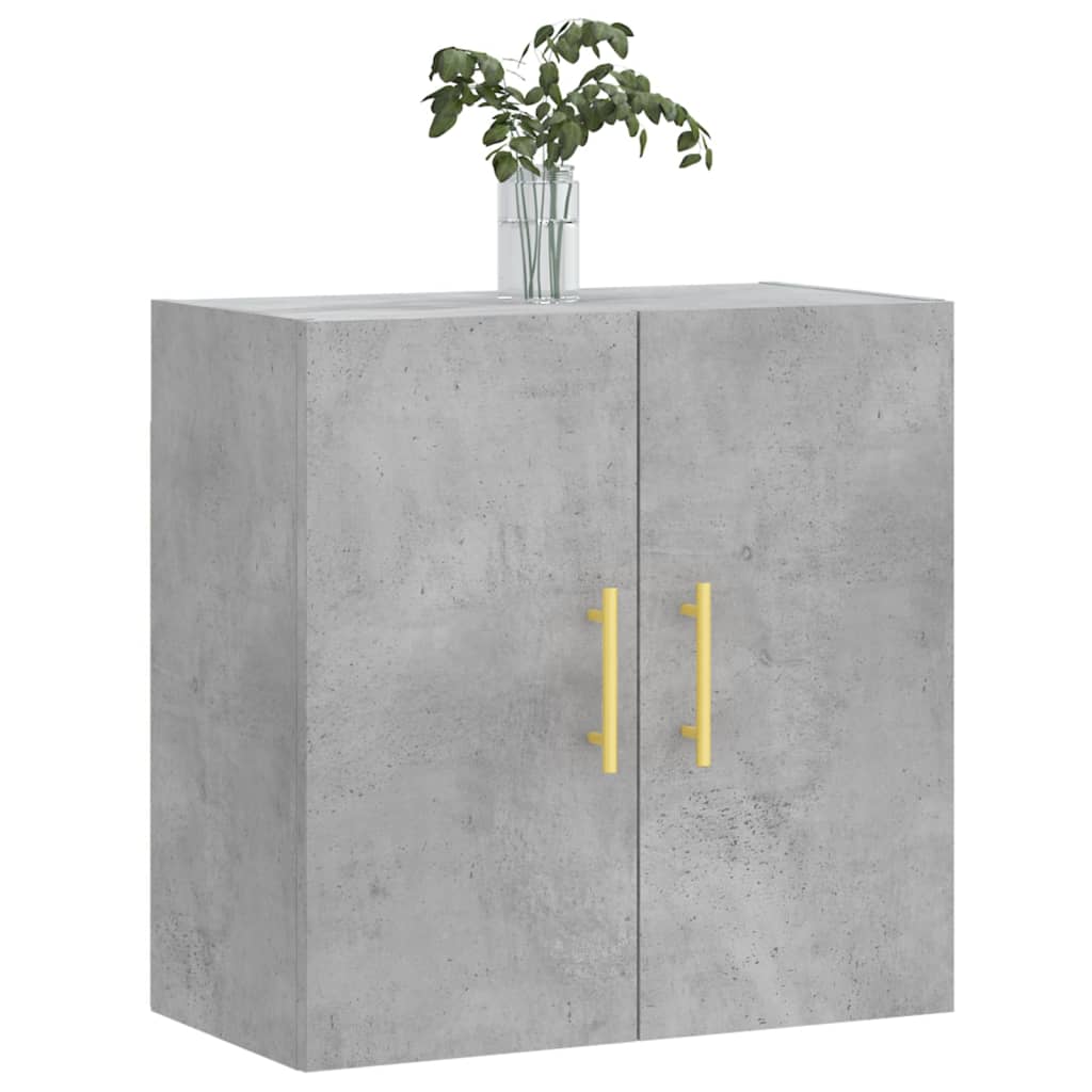vidaXL Stenska omarica betonsko siva 60x31x60 cm inženirski les