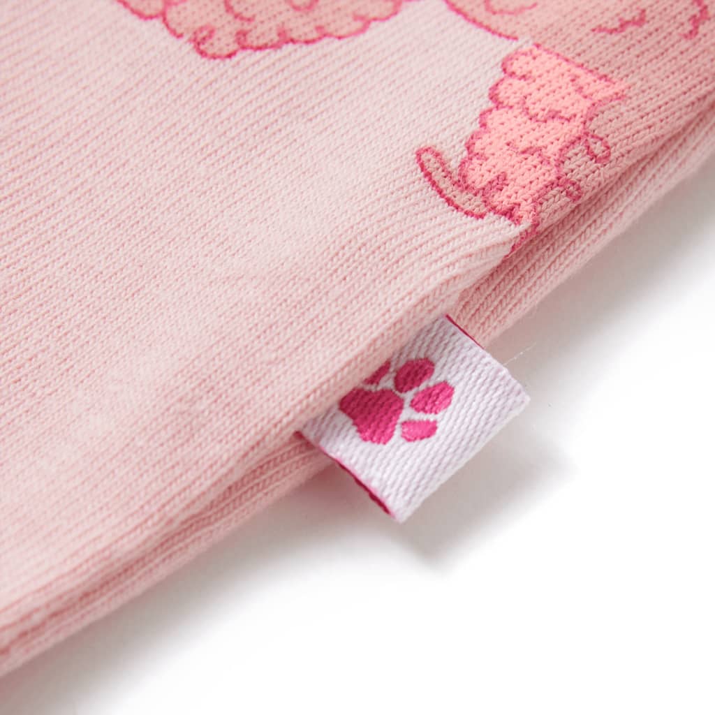 Otroška pižama s kratkimi rokavi svetlo roza 92