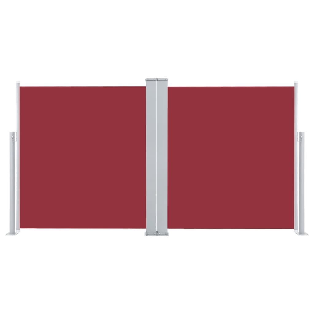 vidaXL Zložljiva stranska tenda rdeča 120x600 cm