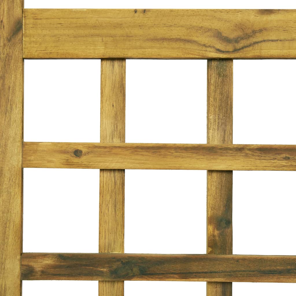 vidaXL 3-panelni paravan/mreža iz lesa akacije 120x170 cm