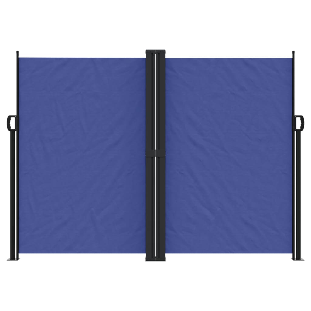 vidaXL Zložljiva stranska tenda modra 180x600 cm