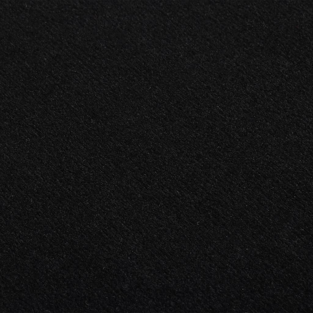 vidaXL Tepih tekač BCF črn z motivom 60x250 cm