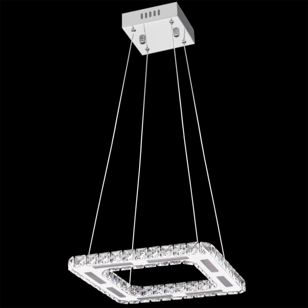 Kvadratna LED Viseča Svetilka s Kristali 15,4 W