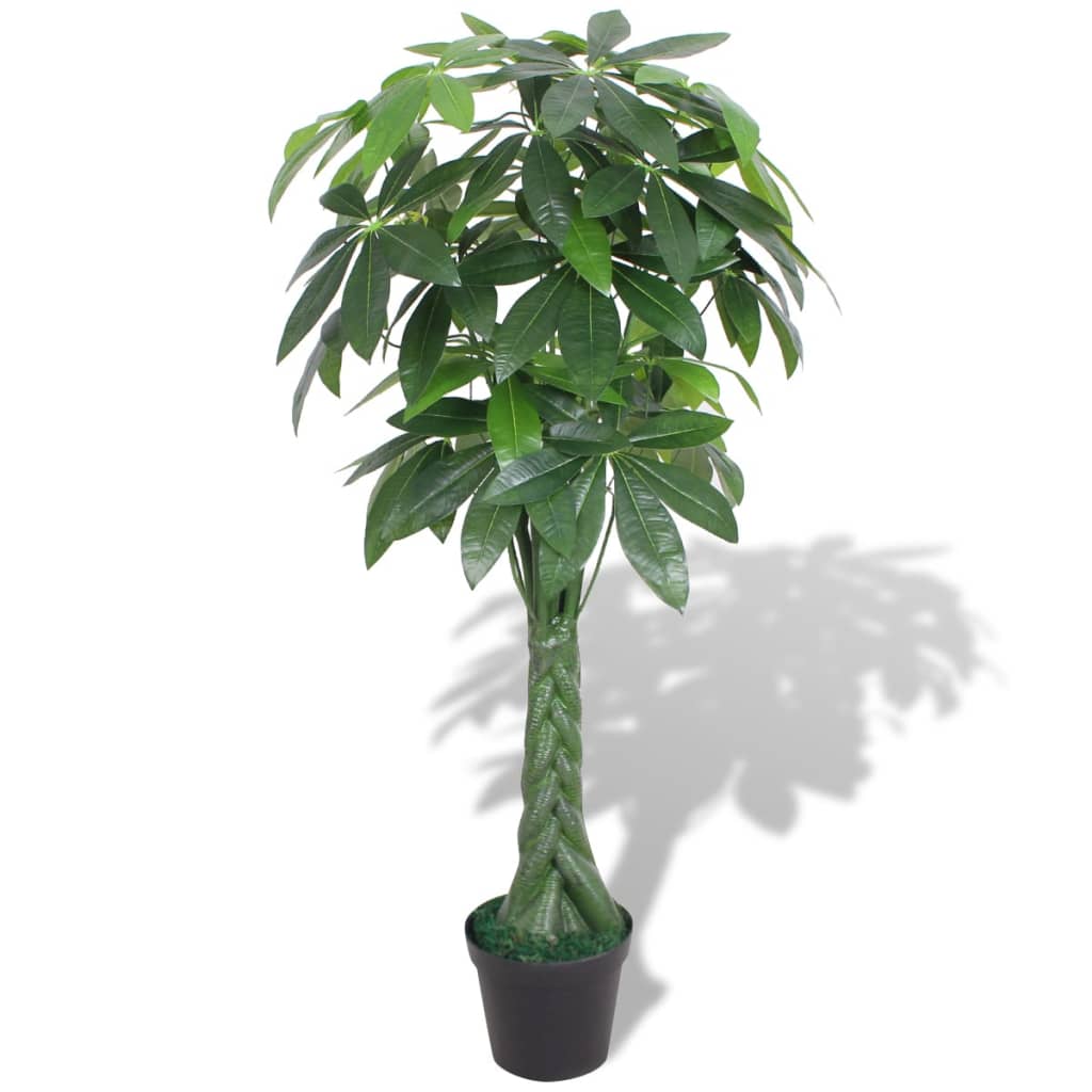 vidaXL Umetna rastlina drevo sreče v loncu 145 cm zelene barve