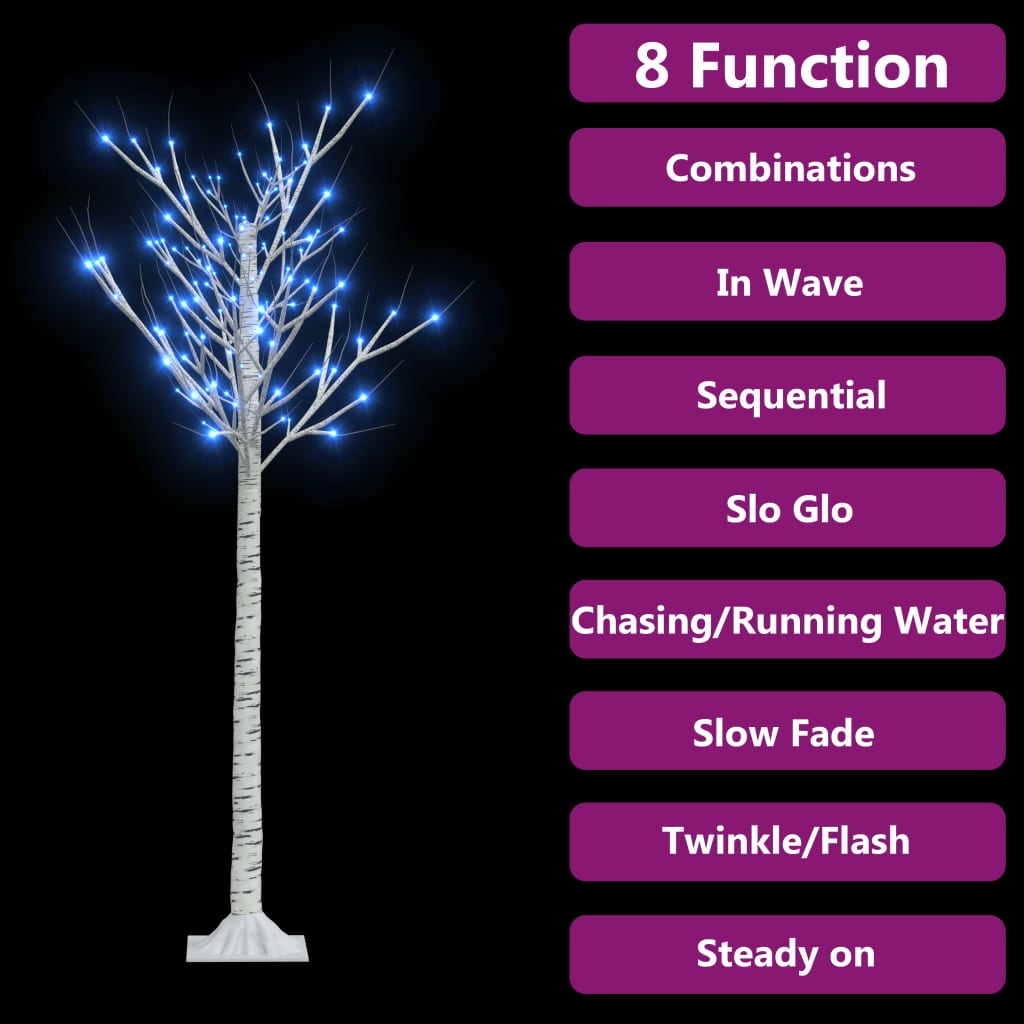 vidaXL Božično drevesce s 140 LED lučkami 1,5 m modro vrba